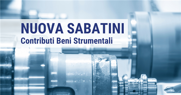 Nuova Sabatini - beni strumentali